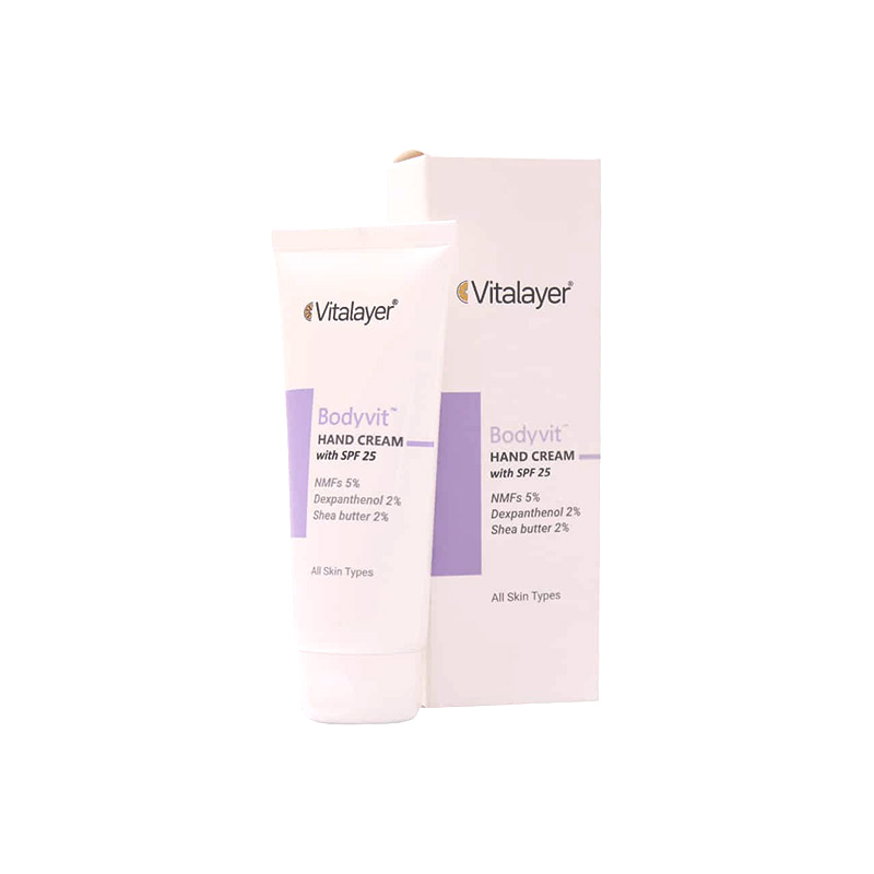  کرم مرطوب کننده دست SPF25 بادی ویت Bodyvit ویتالیر حجم 75 میل 