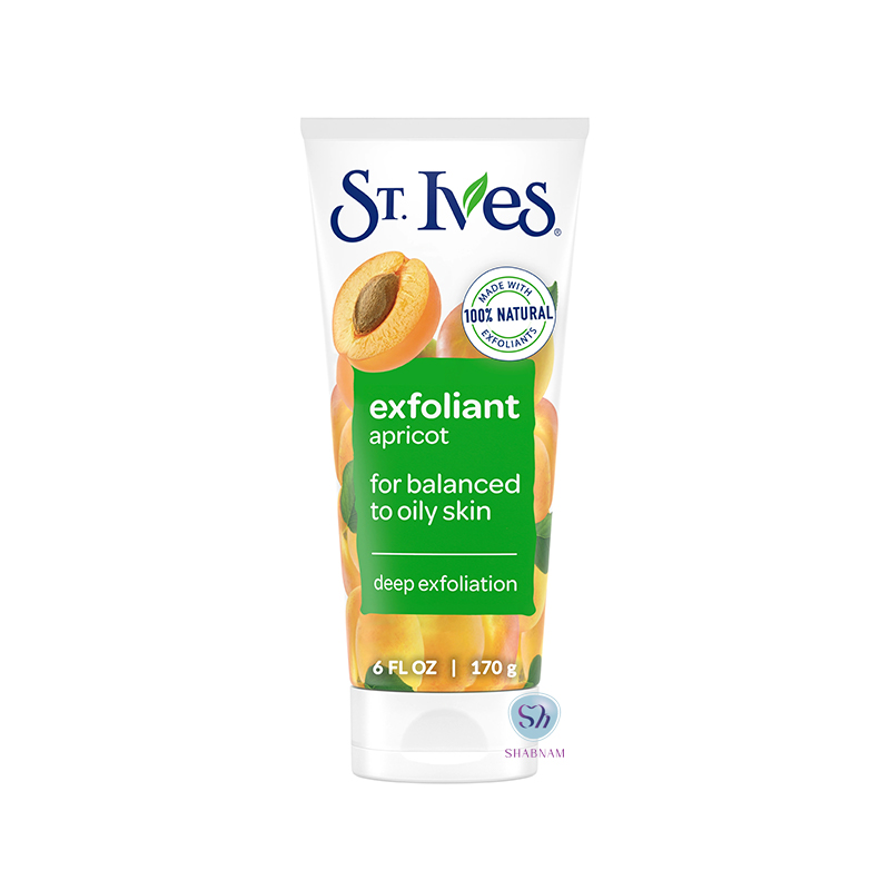 اسکراب مناسب پوست چرب زرد آلو سینت ایوز مدل Exfoliant حجم 170 گرم 