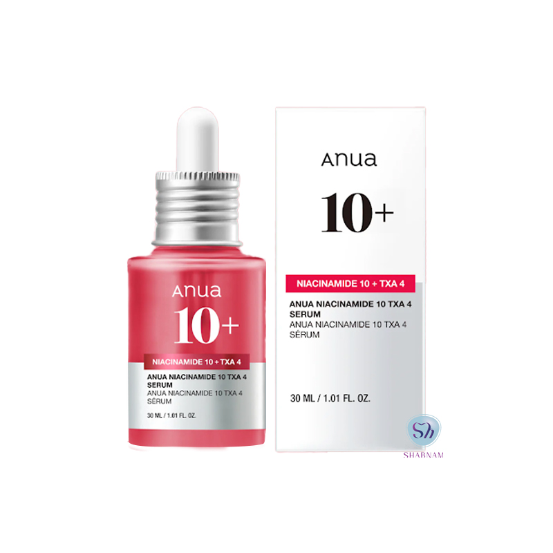  سرم روشن‌کننده و ضدلک آنوا مدل Niacinamide 10% + TXA 4% حجم 30 میل 