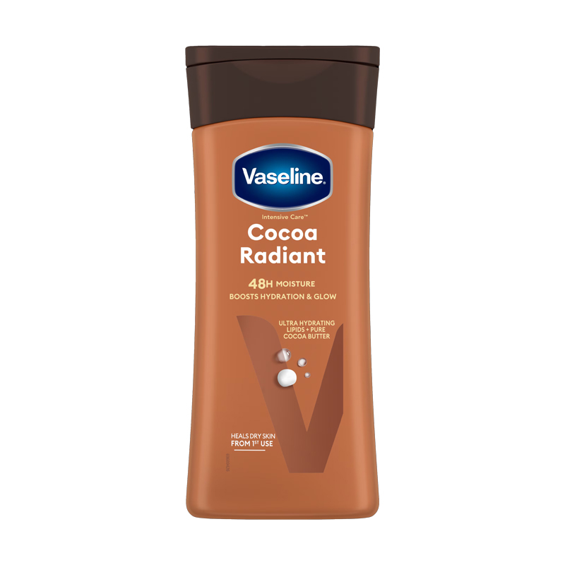 لوسیون بدن وازلین مدل Cocoa Radiant حجم 200 میل