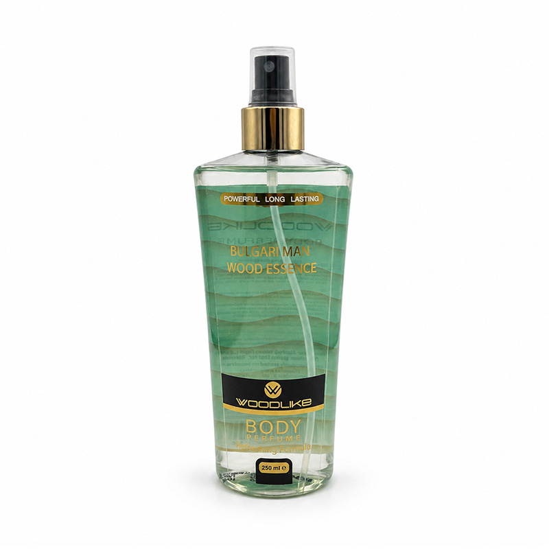 Woodlike-mens-body-splash-model-Bulgari-Man-Wood-Essence