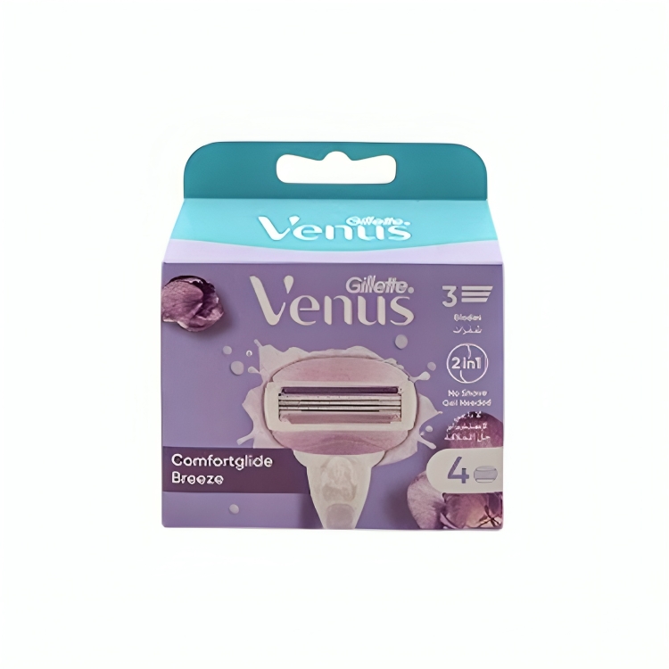 تیغ یدک 4 عددی ونوس مدل Comfortglide Breeze