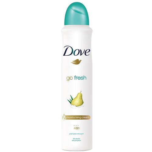 اسپری ضد تعریق داو  با رایحه گلابی و آلوئه ورا go fresh