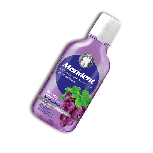 دهان شویه مریدنت مدل mint and grape حجم 330 میلی لیتر 