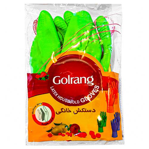دستکش خانگی با آستر کتان گلرنگ- سایز medium