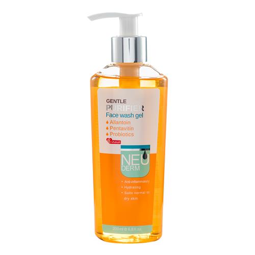 ژل شستشو صورت پوست خشک نئودرم مدل Gentle Purifier حجم 200 میلی لیتر