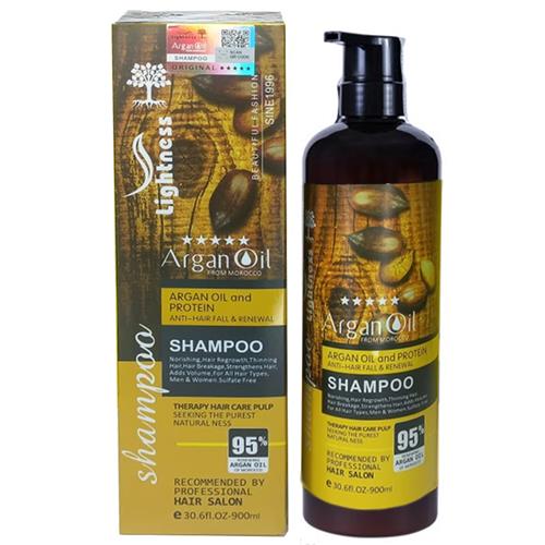 شامپو مو لایتنس عصاره روغن آرگان حجم ۹۰۰ میل