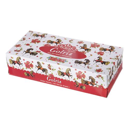 دستمال کاغذی گلریز 100 برگ دولایه 