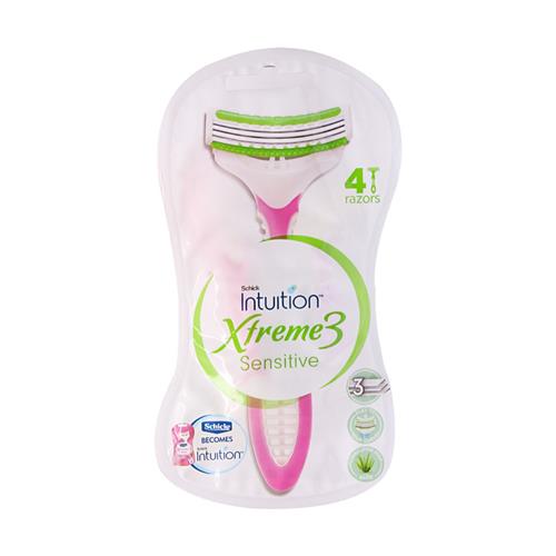 خودتراش زنانه شیک مدل Xtreme 3 Sensitive بسته 4 عددی 