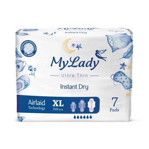 نوار بهداشتی مای لیدی اولترا مدل Instant Dry سایز خیلی بزرگ بسته 7 عددی 