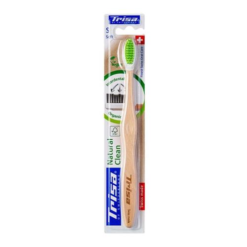 مسواک تریزا مدل natural clean با برس نرم 