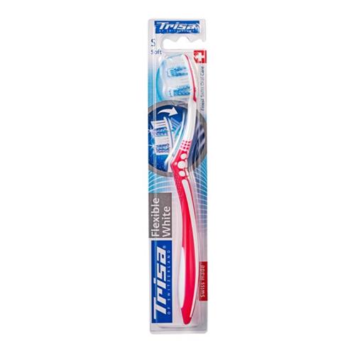 مسواک تریزا مدل flexible white با برس نرم