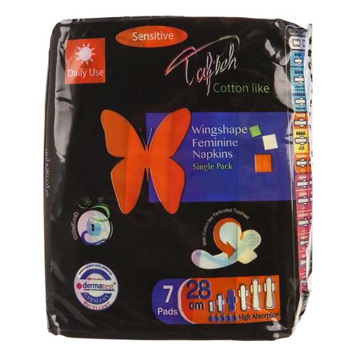 نوار بهداشتی روز تافته بسته 7 عددی