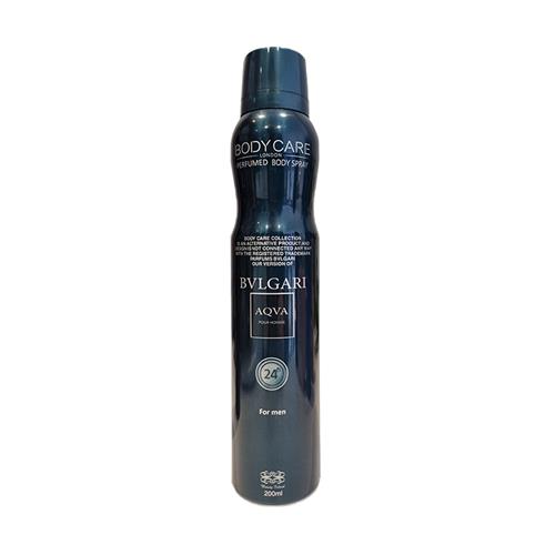 اسپری خوشبو کننده بدن مردانه بادی کر مدل Bvlgari Aqva حجم 200 میل