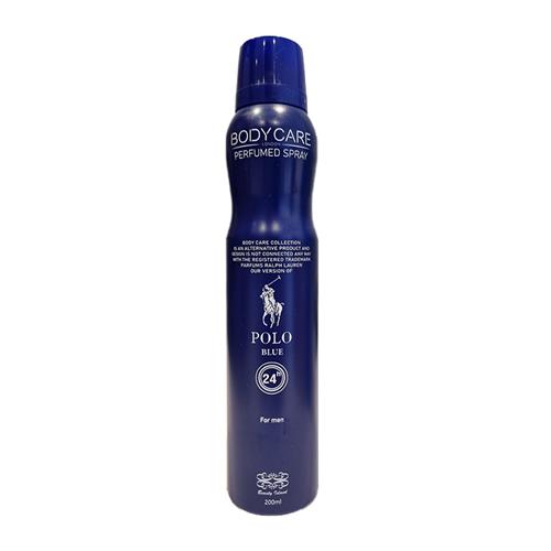 اسپری خوشبو کننده بدن مردانه بادی کر مدل Polo Blue حجم 200 میل