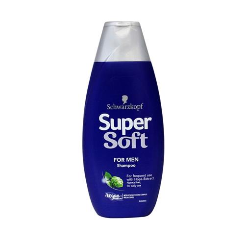 شامپو تقویت کننده شوارتزکف مدل SUPER SOFT مردانه حجم 400 میل 