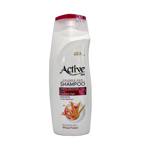 شامپو محافظ رنگ مو اکتیو مدل SOFT AND RADIANT حجم 350 میل