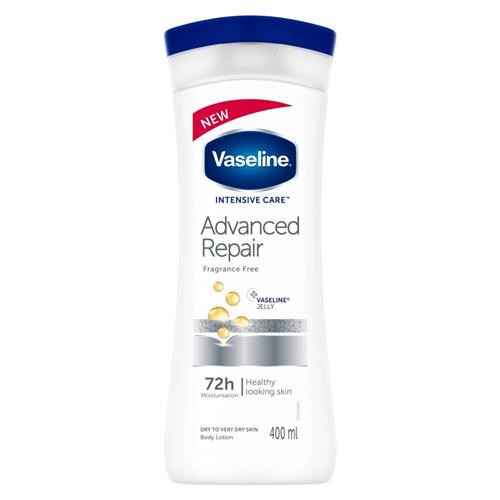 لوسیون مراقبت از بدن وازلین مدل Advanced Repair Fragranced Free  