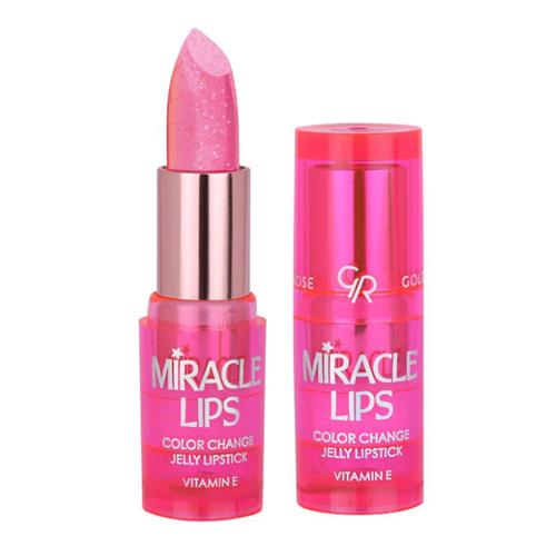 رژ لب جامد حرارتی گلدن رز مدل Miracle Lips 101