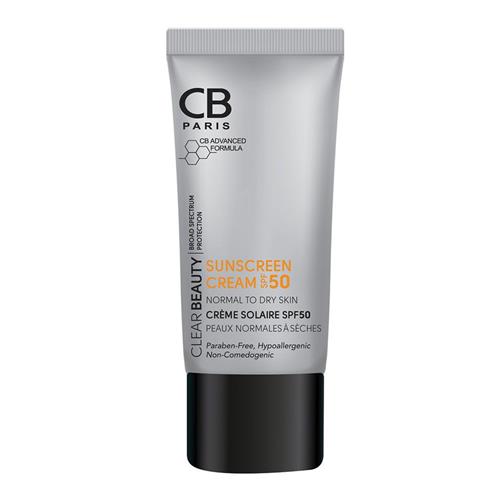 کرم ضدآفتاب پوست نرمال تا خشک بی رنگ سی بی SPF50
