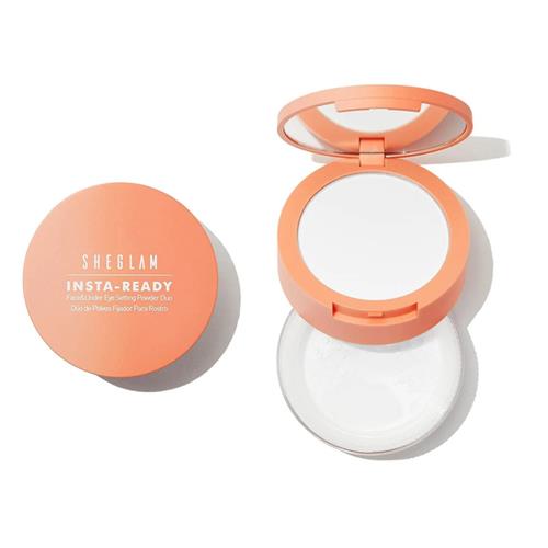 پودر فیکس 2 در 1 صورت و زیر چشم شیگلم مدل INSTA-READY