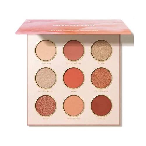 پالت سایه چشم 9 رنگ شیگلم مدل Rose Code