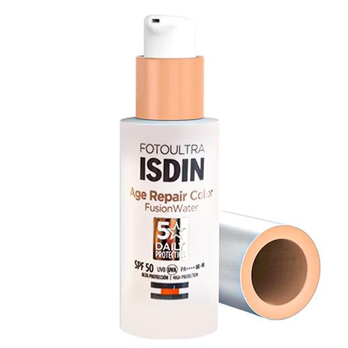 کرم ضد آفتاب رنگی ایزدین مدل AGE REPAIR حاوی SPF50 