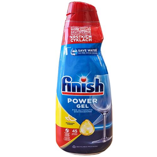 ژل ماشین ظرفشویی لیمویی فینیش مدل پاور ژل (Power Gel) حجم 900 میلی لیتر