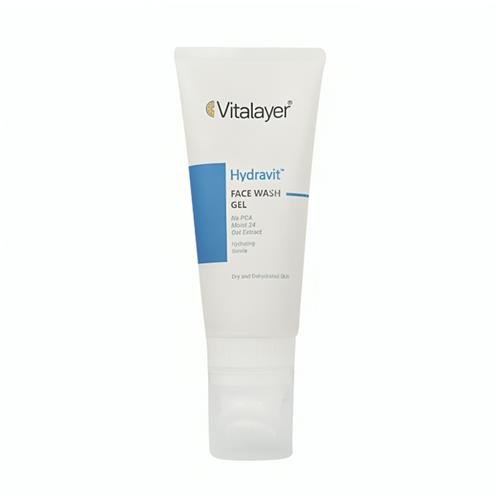 ژل براش شستشو صورت ویتالیر مدل Hydravit مناسب پوست خشک حجم 200 میل 