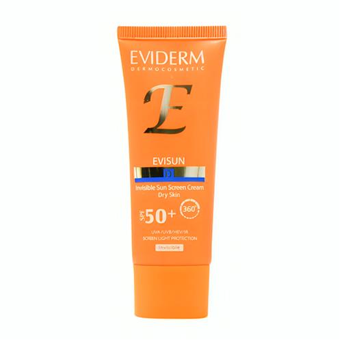 کرم ضدآفتاب رنگی پوست خشک Spf 50 اویدرم مدل D Light beige حجم 40 میل