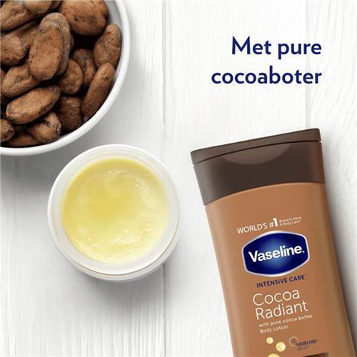 لوسیون بدن وازلین مدل Cocoa Radiant حجم 200 میل