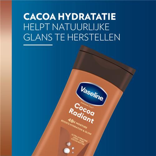 لوسیون بدن وازلین مدل Cocoa Radiant حجم 200 میل