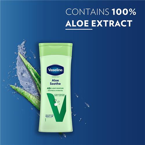 لوسیون بدن وازلین مدل Aloe Soothe حجم 200 میل
