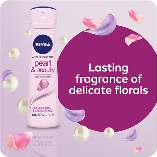 اسپری ضد تعریق زنانه نیوآ Pearl & Beauty حجم 150 میل