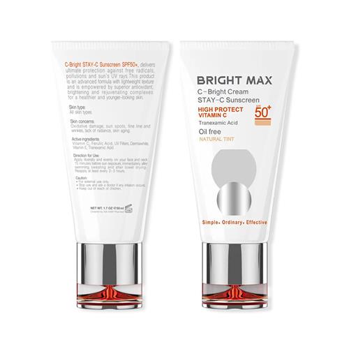 کرم ضد آفتاب رنگی ویتامین سی برایت مکس مدل C-Bright حجم 50 میل