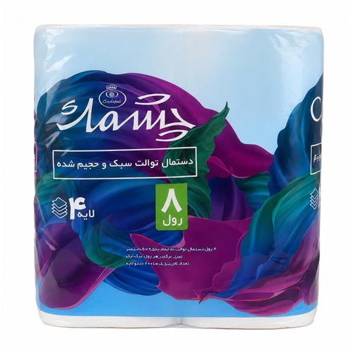 دستمال توالت سبک و حجیم شده چشمک 8 رول
