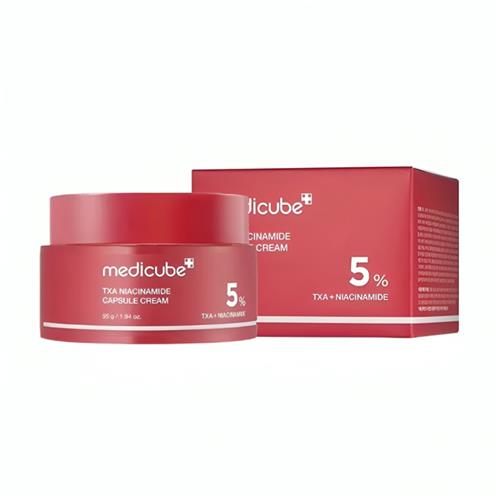  کرم کپسولی روشن کننده TXA نیاسینامید 5% مدیکیوب حجم 55 میل