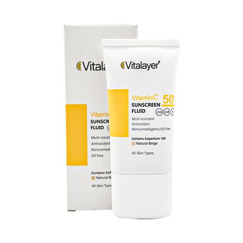 ضدآفتاب ویتامین C رنگی ویتالیر حجم 50 میل