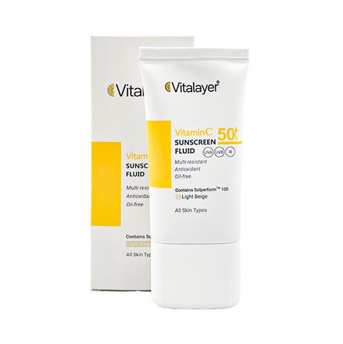 ضدآفتاب ویتامین C رنگی ویتالیر حجم 50 میل