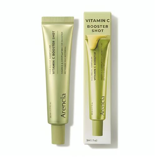 بوستر شات روشن کننده و مرطوب کننده دور چشم و صورت آرنسیا مدل Vitamin C Booster Shot حجم 30 میل