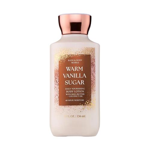 لوسیون بدن بث اند بادی وورکس مدل Warm Vanilla Sugar حجم 236 میل