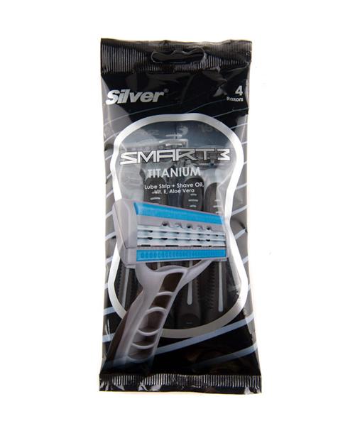 خودتراش مردانه سیلور مدل Smart 3 بسته 4 عددی