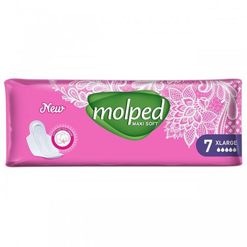 نوار بهداشتی مولپد مدل maxi soft سایز خیلی بزرگ 7 عددی