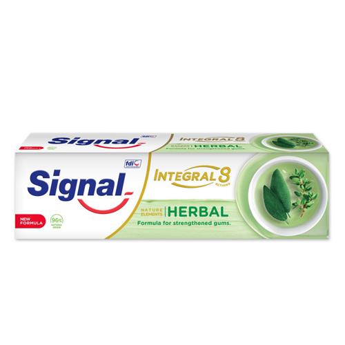 خمیر دندان اینتگرال 8 کاره حاوی روغن مریم گلی و آویشن سیگنال
