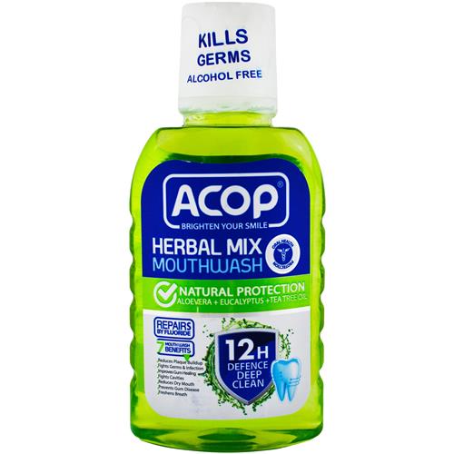 دهان شویه گیاهی آکوپ مدل HERBAL MIX حجم 300 میل