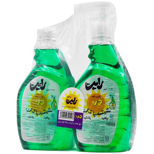 شیشه پاک کن 2 عددی 1000 میلی لیتر من