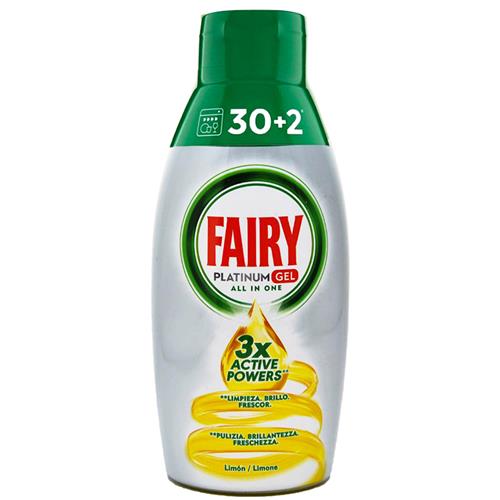 ژل ماشین ظرفشویی پلاتینیوم فیری 650 میلی لیتر