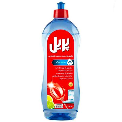 مایع جلادهنده ماشین ظرفشویی رایحه لیمو پریل حجم 750 میل