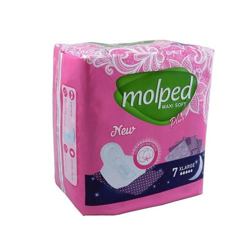 نوار بهداشتی مولپد کلاسیک پنبه ای  سایز خیلی بزرگ بسته 7 عددی