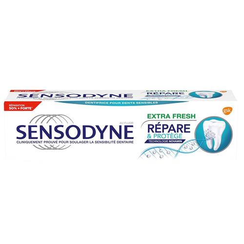 خمیر دندان سنسوداین مدل repare & protege extra fresh